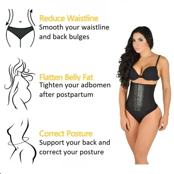 Black - Waist Trainer - Trimmer - Sz US 12 - Waist 33.5 to 35in - 4 for … - Picture 2 of 7